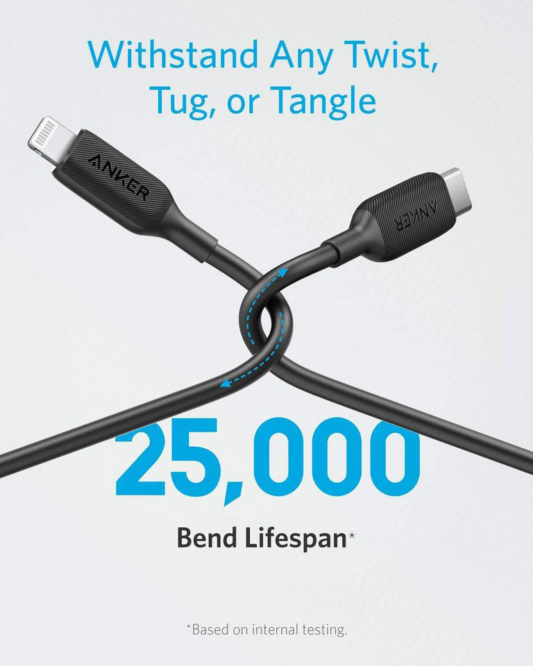Anker power line 3 USB-C with lightning connector 1.8m