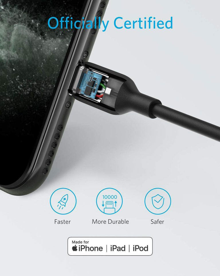 Anker power line 3 USB-C with lightning connector 1.8m