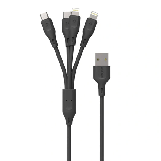 4in1 USB cable ( 2 lightning + type-c + micro ) 2.4A (1.2M)