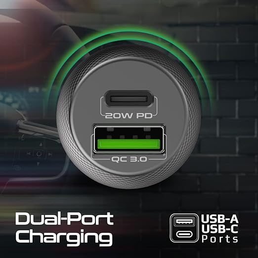 20W Quick Charging Mini car Charger