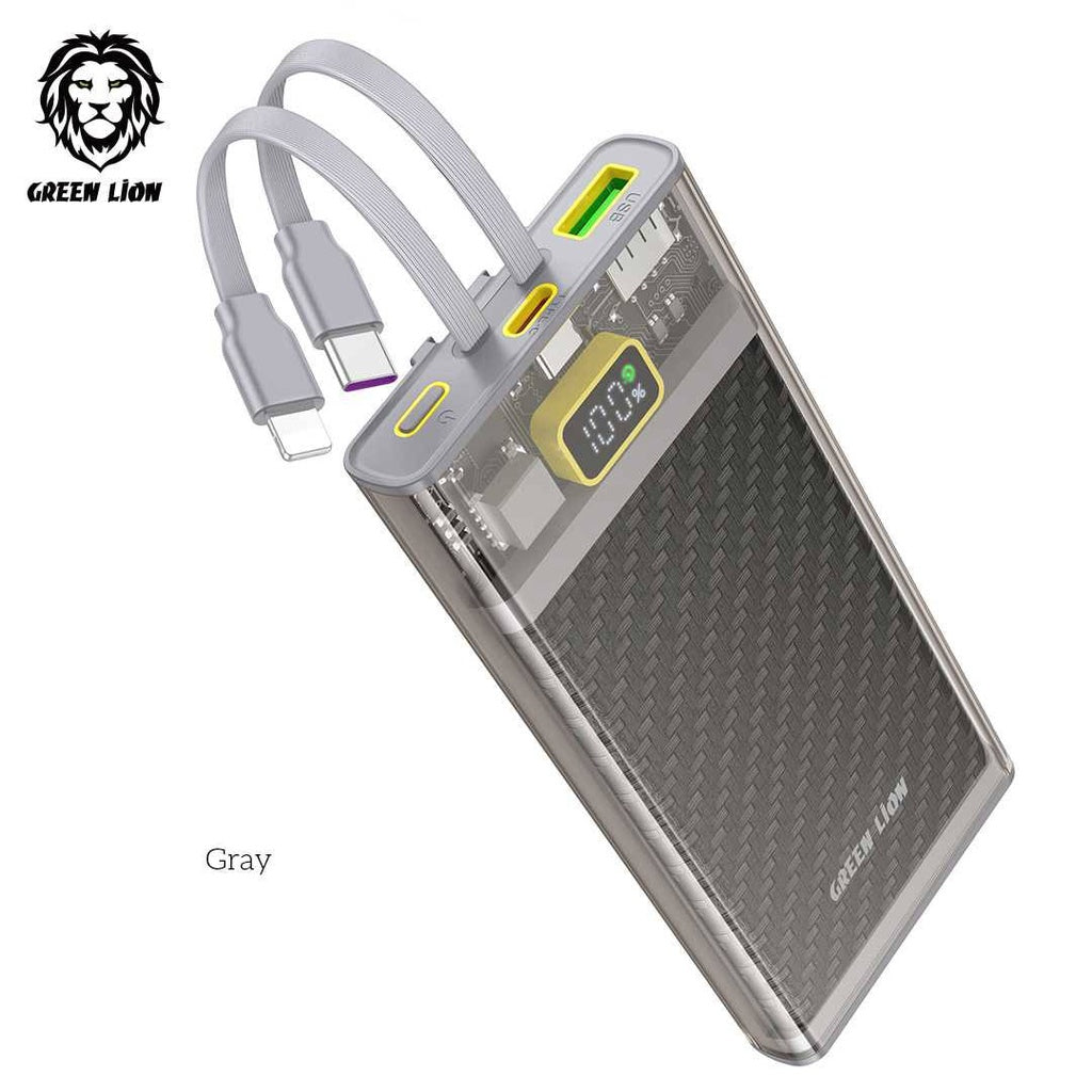 Transparent 2 with integrated cables 10000mah