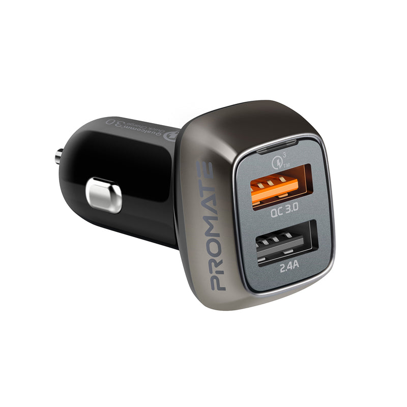 QC3.0 Car charger with 30W Dual USB Ports