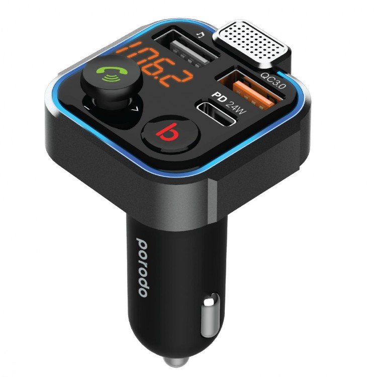 SMART car charger FM transmitter (24w PD )