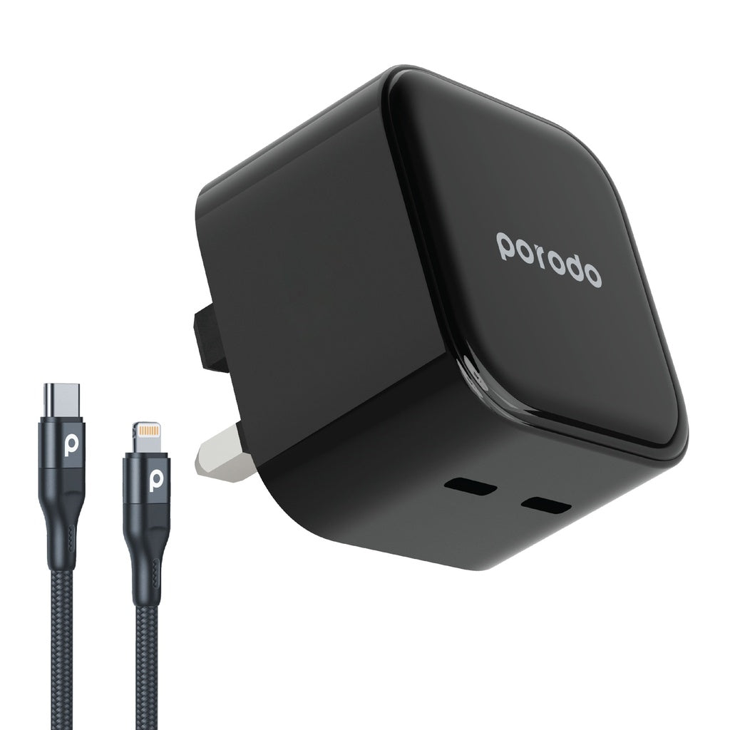 Dual port wall charger 2.4A ( lightning cable included )