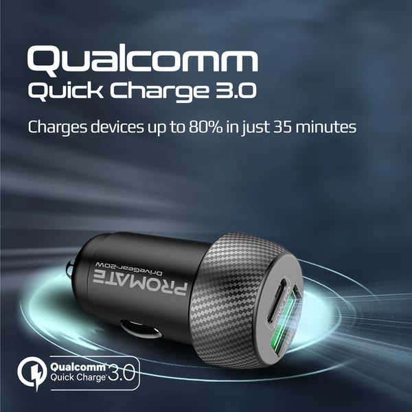 20W Quick Charging Mini car Charger