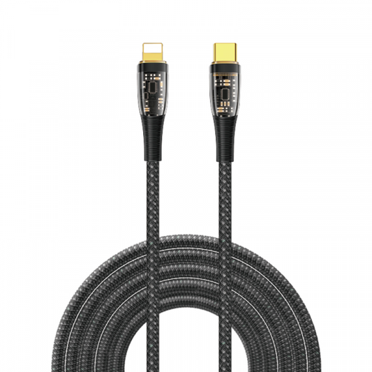 intelligent transparent USB-C to LIGHTNING data cable ( 20w ) 1.2m