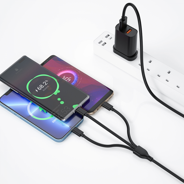 Quick fast charge +3in1 cables combo