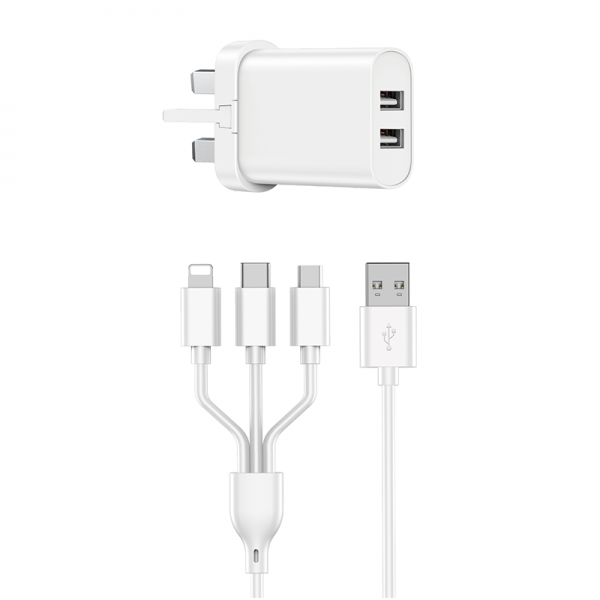 Quick fast charge +3in1 cables combo